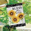 Bless This Home Sunflowers Summer House Flag Floral 28" x 40" Briarwood Lane - 4 of 4