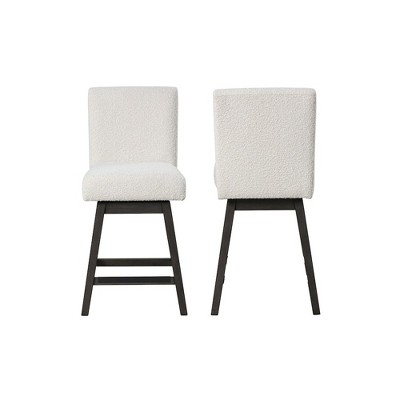 New Classic Furniture,High Line Swivel Counter Chair (Set of 2), White