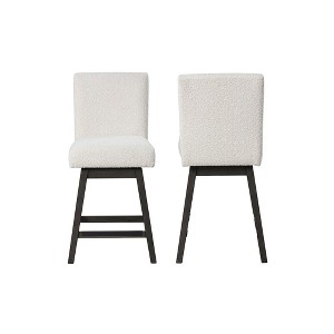New Classic Furniture,High Line Swivel Counter Chair (Set of 2), White - 1 of 4