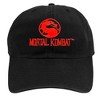 Mortal Kombat Klassic Dragon Logo Adult Dad Cap Black OS - 2 of 4
