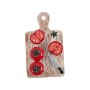 Unique Bargains Magnetic Refrigerator Sticker White Brown 1 Pc - 1 of 3