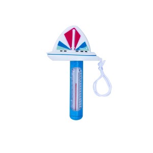 Swimline HydroTools Sail Boat Thermometer for Swimming Pools or Spas 9.5" - Blue/White - 1 of 4
