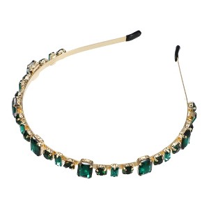 Unique Bargains Women's Rhinestone Thin Knotted Headbands 1 Pc - 1 of 4