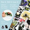 Wrapables Waterproof Vinyl Stickers for Water Bottles, Laptop, Phones, Skateboards, Decals for Teens, 100pcs, Black Cats - 2 of 4