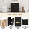 30" Bathroom Vanity Set, Classic Floor Standing, with Two Drawers & a Double-Layer Drawer - 3 of 4