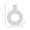 Sagebrook Home Round Ceramic Circle Cut-Out Table Vase, Home or Office Decor 7 L x 2 W x 9 H Inches - 2 of 4