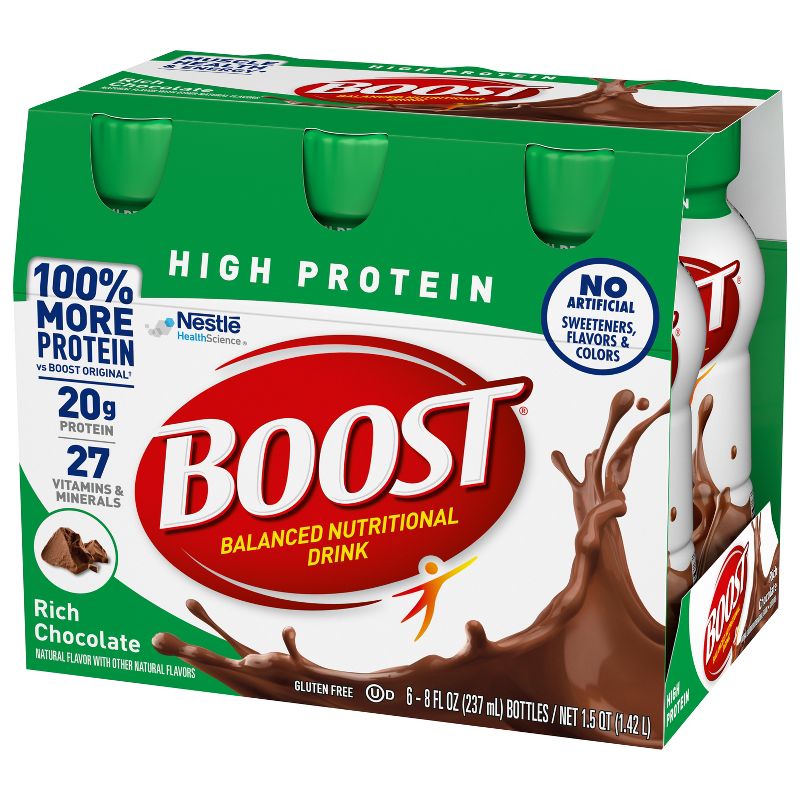 Boost High Protein Nutritional Shake - Chocolate - 6pk, 4 of 10
