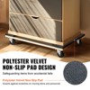 VEVOR Furniture Dolly, 1000 lbs Load Capacity, 18" x 30", 4 x 3" PP Swivel Casters, Heavy Duty Hardwood Furniture Moving Dolly, Mover's Dolly - 4 of 4