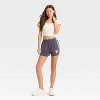 Women's Daisy Duck Graphic Shorts - Navy - 3 of 3