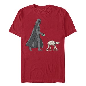 Men's Star Wars Darth Vader AT-AT Walking the Dog T-Shirt - 1 of 4