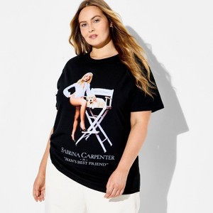 Women's Sabrina Man's Best Friend Short Sleeve Graphic T-Shirt