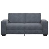 vidaXL Velvet 2-Seater Sofa - Dark Gray - Modern Lounge Seating - 70.9"x30.7"x33.1" - Office/Living Room/Guest Room - 3 of 4