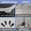 ALAULM 12 x 10FT Outdoor Storage Shed Waterproof,Garden Tool Shed with Air Vents and Lockable Door, Metal Outdoor Storage for Garden,Patio,Backyard - 4 of 4