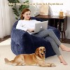 39" Bean Bag Chairs for Adults Kids, Soft Beanbag Sofa Chair High-Density Foam Filled Cozy Bean Bag Couch with Armrests for Living Room Bedroom - 4 of 4