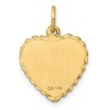 Black Bow Jewelry 14k Yellow Gold Graduation Heart Charm, 15mm - 3 of 4