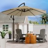 Maggift 9.5ft Large Patio Umbrella, Umbrella Outdoor Patio with Stand, Patio Table Umbrella, Market Umbrella for Pool Lawn Garden, Brown 181.1" - 2 of 4