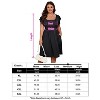 Coolmee Women Plus Size Casual Double Layer Ruffled Short Sleeve High Waist Summer Ribbed Mini Dress With Pocket - 4 of 4