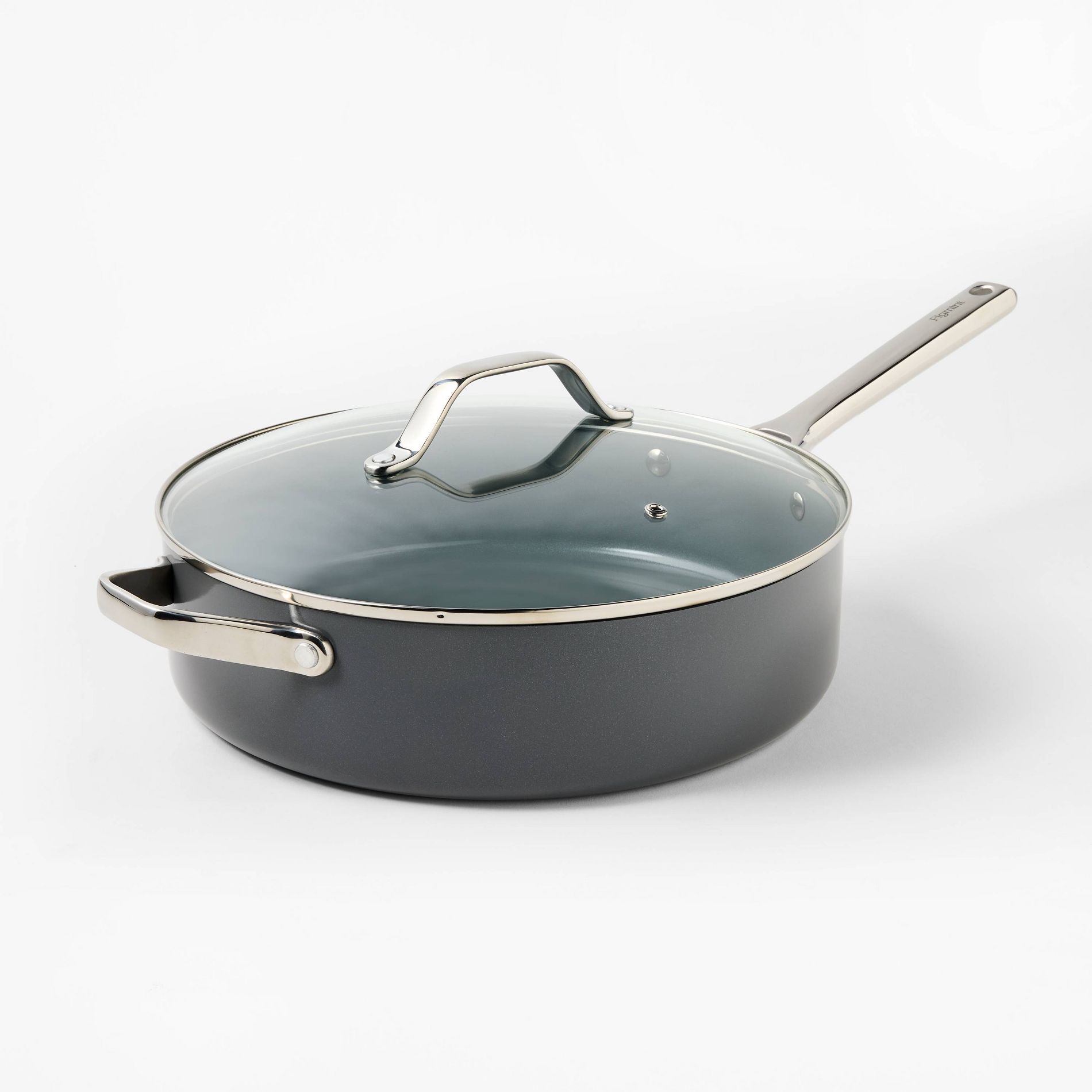 5qt Nonstick Ceramic Coated Aluminum  Saute Pan - Figmint™