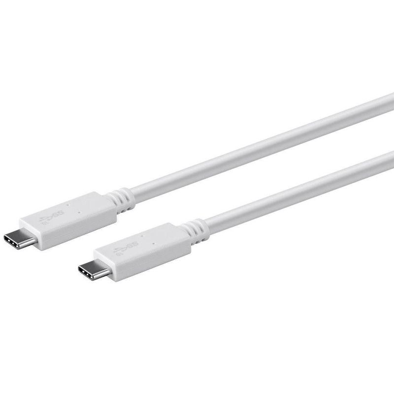 Monoprice USB C to USB C 3.1 Gen 2 Cable - 1 Meter (3.3 Feet) - White | Fast Charging, 10Gbps, 5A, 30AWG, Type C, Compatible with Xbox One / PS5/, 2 of 6