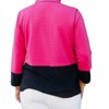 Women's 3/4 Band Sleeve Wire Collar Jacket - Multiples - 4 of 4