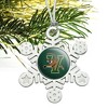 University of Vermont Catamount Logo Metal Snowflake Christmas Tree Holiday Ornament - image 2 of 3