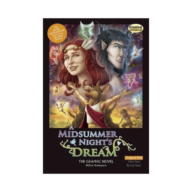 A Midsummer Night's Dream the Graphic Novel: Original Text - (Classical Comics) by  William Shakespeare (Paperback), 1 of 2