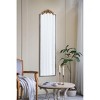 Okak Large Rectangular Full-Length Mirror with Gold Floral Crown Accent, Wall Mirror, Full Body Mirror for Dressing Room, Clothing Store, Gold - 2 of 4