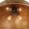 Possini Euro Design Julian 24" Rustic Industrial Pendant Ceiling Light Fixture Dining Room Over Table Kitchen Island Dome 4-Light Brown Bronze Finish - 4 of 4