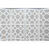 KWPZQEB 4 Panel Room Divider, 70.31" H Wood Freestanding Folding Portable Partition Screens w/ Quarterfoil infused Diamond Design for Living Room - 4 of 4