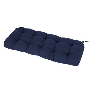 Aoodor Outdoor Polyester Tufted Bench Cushion, Water-resistant & Fade-Resistant, Cushion for Window, Love Seat, Rattan Bench, Piano Bench - 1 of 4