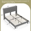 Costway Full/Queen Size Upholstered Platform Bed Button Tufted Headboard Mattress Foundation - 3 of 4