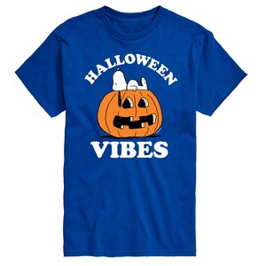 Men's - Peanuts - Halloween Vibes Short Sleeve Graphic T-Shirt - 1 of 4