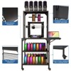 3D Printer Stand, Rolling 3D Printer Filament Storage Stand, Spools Holder Cart with Wheels, Printer Workbench for Home Office Workshop - 4 of 4