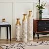 KWPZQEB Metal Vase Set of 3, Home Decorative Vase, Retro Vases for Kitchen, Bedroom, Office, Living Room & Table Centerpiece, White (24"¡Á29"¡Á32 '') - 3 of 4