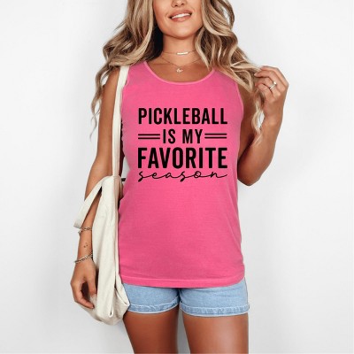 Simply Sage Market Pickleball Is My Favorite Season Garment Dyed Tank