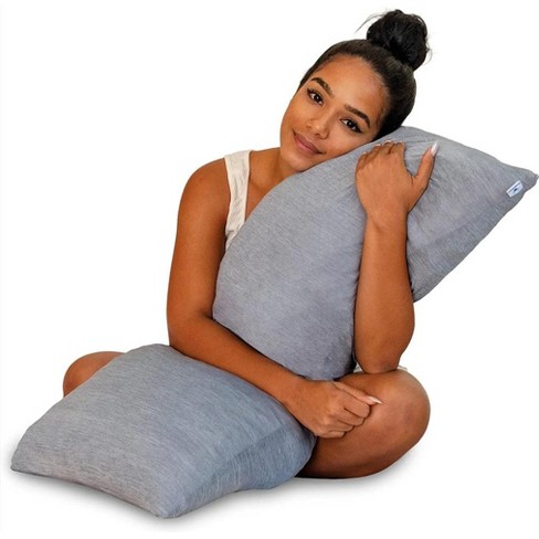 Pharmedoc Pregnancy Pillows, U-Shape Full Body Pillow – Jersey Cover Grey –  Pregnancy Pillows for Sleeping – Body Pillows for Adults, Maternity Pillow