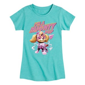 Girls' - Paw Patrol - Skye Mighty Pup Fitted Short Sleeve Graphic T-Shirt - 1 of 4