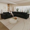 MAYEERTY 39.8" Cloud Sofa Black - 39.8", Corduroy, Double-Layer, No Assembly, DIY for Corner - 2 of 4