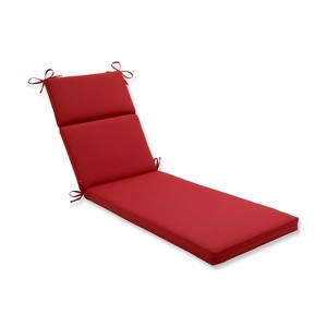 Outdoor Chaise Lounge Cushion - Red