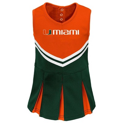 NCAA Miami Hurricanes Toddler Girls' 2pc Cheer Dress Set