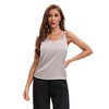 INSPIRE CHIC 3 Choice for Women's Square or V Neck Cami Vest Wide Strap Light Sleeveless Tank Camisoles - 4 of 4