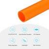 Unique Bargains Water Plumb DIY Crafts High Impact Rigid Round Pipes 8" Length ID 0.83" OD 0.98" Orange - 3 of 4
