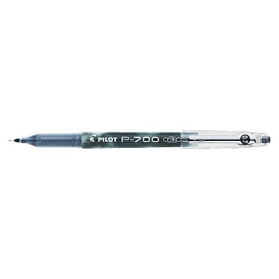 12pk Pilot P-700 Precise Gel Ink Roller Ball Stick Pen, Black Ink, .7mm