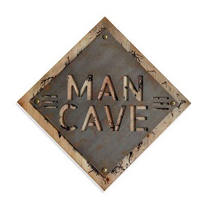 TX USA Corporation Contemporary Rustic Man Cave Design Wood and Metal Cutout Wall Art - 1 of 2