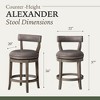 Maven Lane Alexander Swivel Vegan Leather Counter Height Bar Stool - 4 of 4