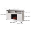 Eliana Fireplace Remote Control TV Stand for TVs up to 65" Dark Oak/White - Teamson Home: Farmhouse Style, Media Console with Storage - 4 of 4