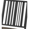 24" Zudora Dining Chair Dark Brown PU, Sandy Black Metal Frame - Acme Furniture: Upholstered, Armless - 3 of 4