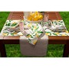 Design Imports Lemon Bliss Print Outdoor Table Runner 14X108 Inches - 4 of 4