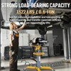 Hydraulic Transmission Jack, 1322 LBS Adjustable Telescoping, 33.8"-72.8" High Lift Jacks, Foot Pedal & 360° Swivel Wheels, Double Column - 2 of 4