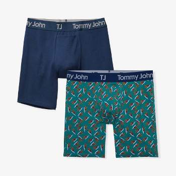 Buy Tommy John Men's Underwear, Trunks, Second Skin Fabric with 4 Inseam,  Dress Blues, Large at